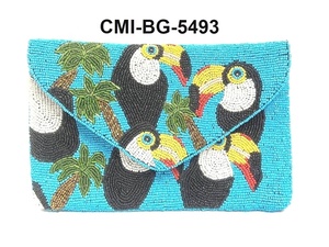 Bolso cruzado bordado a mano étnico azul marino de tamaño mediano para mujer cremallera dorada hermoso patrón de logotipo forro de lona monedero - Product Image 5