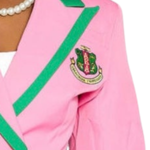 Women's <b>Pink</b> Lapel Trim Blazer Elegant Tailored <b>Jacket</b> Classic Formal Business Casual Office Wear Stylish <b>Ladies</b> Fashion - Product Image 2
