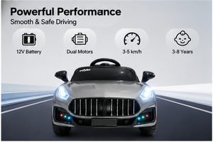 Coche Eléctrico Montable de Juguete Unisex para Niños de 3 a 12 Años con Batería Recargable Efectos de Luz y Música Ruedas Pequeñas de Plástico para Niños y Niñas - Product Image 6