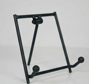 Chic Tabletop <b>Plate</b> Stand in Black Color Coated Iron with Custom Design Perfect for Home Storage and Kitchenware Display <b>Rack</b> - Product Image 1
