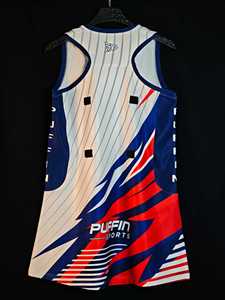 เสื้อฟุตบอลแขนกุดคอวีสำหรับผู้ชาย DX-PUFFIN พิมพ์ลายด้วยความร้อน ระบายอากาศได้ดี ซับเหงื่อ 100% โพลีเอสเตอร์ ทรงสปอร์ต - Product Image 2