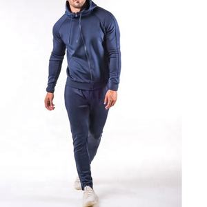 OEM Conception Personnalisée 100% Polyester Hommes Tech Polaire Survêtement Full Zip Hoodie Joggers Sweatpants Sweatsuit Winter Eco-Friendly - Product Image 1
