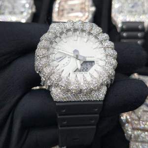 Frostnova Imperial GA2100 Custom Mod Watch Iced Out <b>Case</b> Premium Stainless Steel Designer CasiOak Upgrade Kit - Product Image 3