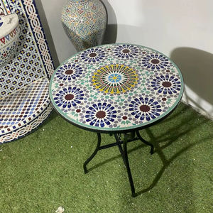 Mesa con Tapa de Madera y Base de Hierro con Logotipo Personalizado para Hogar y Oficina, de la India - Product Image 1