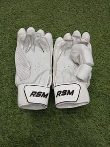 <b>CRICKET</b> BATTING GLOVES <b>WHITE</b> EDITION RSM <b>CRICKET</b> - Product Image 3