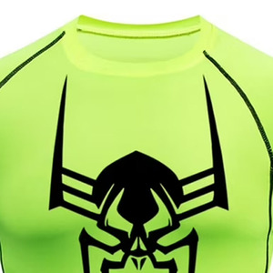 Camiseta de Compresión de Manga Larga para Hombre, Cuello Redondo, Secado Rápido, Ajuste Delgado, Deportiva, Tejido de Spandex, Transpirable y Ecológica - Product Image 6