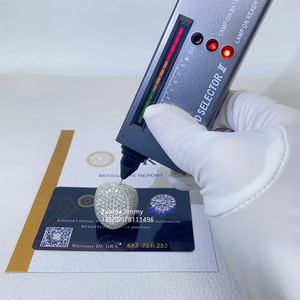 Moissanite Diamond <b>Ring</b> 925 <b>Silver</b> Iced Out Dome Design Luxury Sparkling <b>Statement</b> <b>Ring</b> for Men Women Wedding Gift - Product Image 2