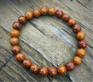 Chakralume Natural Mariam Jasper Calligraphy <b>Beaded</b> <b>Bracelet</b> for Healing Reiki Energy Gift Jewelry Unisex 8mm Made in Rajasthan - Product Image 2