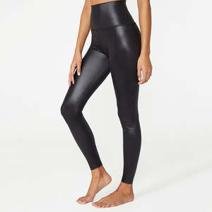 กางเกงเลกกิ้งโยคะสำหรับผู้หญิง เอวสูง ความยาวปานกลาง ผ้าสแปนเด็กซ์/ไนลอนยืดได้สี่ทิศทาง รับสกรีนโลโก้ส่วนตัว สำหรับออกกำลังกาย - Product Image 5