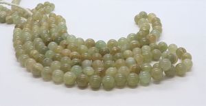 Perles rondes unies œil de chat vertes 9-10 MM, perles de pierre précieuse œil de chat vertes 16 pouces, perles œil de chat rondes unies pour la fabrication de bijoux - Product Image 2