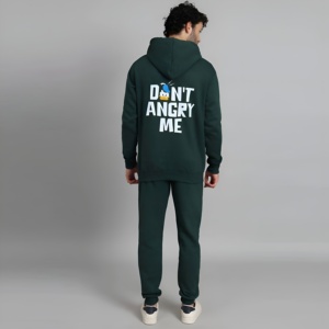 Conjunto de Sudadera con Capucha y Pantalones Deportivos de Forro Polar para Hombre, Ropa Deportiva Informal, Corte Holgado, Ropa de Invierno, Logotipo Personalizado, Venta al Por Mayor - Product Image 3