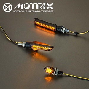 Winkers universels (LED) lentille transparente Base noire avec e-mark indicateur de moto voyants indicateur de moto - Product Image 4