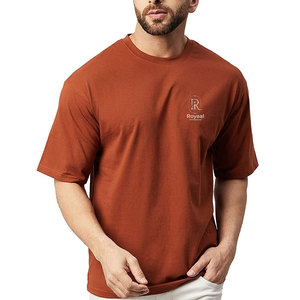 เสื้อยืดโอเวอร์ไซส์พิมพ์ลายโลโก้ตามสั่ง ราคาสมเหตุสมผล สำหรับผู้ชาย ผ้าฝ้าย 100% บริการ OEM ทรงหลวม - Product Image 1