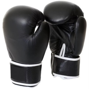 Gants de boxe Sanda professionnels en cuir PU, fermeture à boucle, imperméables, respirants, évacuant l'humidité, gants d'entraînement - Product Image 1
