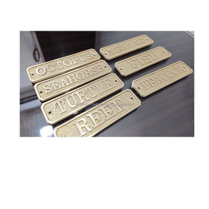 Placas Náuticas Personalizadas de Latón Fundido, Suministro de Fábrica, Señales Acuáticas Impermeables, Personalizadas, Resistentes y Duraderas, 4 mm de Grosor - Product Image 1
