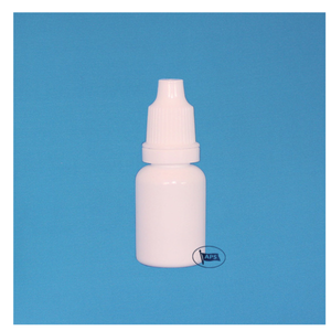 Botella de Plástico PP Blanca con Gotero, Forma Cilíndrica, Fondo Plano, para Uso Cosmético, 5-15 ml, con Tapa Selladora - Product Image 1