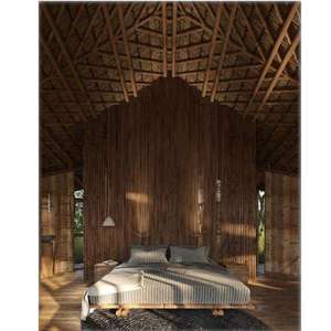 Maison préfabriquée en bambou Coastal Hideaway N2, toit en chaume, vue à 180°, bungalow écologique, resort, Airbnb, glamping, serre 40 HC - Product Image 4