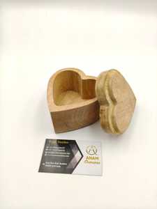 ANAM OVERSEAS Porte-bougie en bois en forme de cœur, fait main, impression numérique, décoration rustique pour la maison, cadeau de mariage - Product Image 4