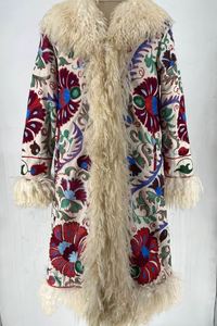 Suzani <b>Long</b> Jacket Suzani Kimono Robe Outdoor Fit Winter Coat Gift Festival <b>Dress</b> Beautiful Women <b>Long</b> Jacket New <b>Boho</b> Winter - Product Image 2