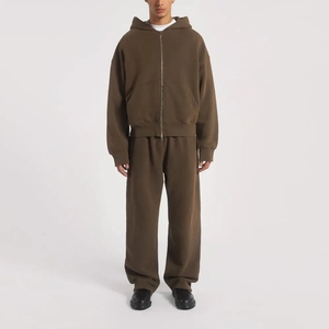 Sweat à capuche zippé OEM, sweat à capuche zippé personnalisé pour homme, sweat à capuche zippé intégral avec capuche réglable, fermeture éclair résistante, tissu premium et confortable - Product Image 3