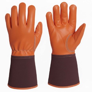 High Quality Welding <b>Gloves</b> <b>Long</b> Sleeve Leather Safety <b>Gloves</b> for Industrial Heat and Spark Protection - Product Image 2