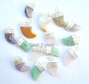 Healing Gemstone Chilly Pendant Semi-Precious <b>Stone</b> <b>Crafts</b> Product - Product Image 2