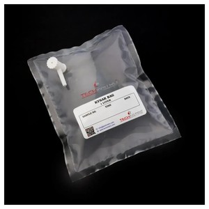 Sac d'échantillonnage de gaz TECHINSTRO Kynar 3 litres en film PVDF, à valve unique, étanche, pour l'échantillonnage des odeurs et de l'air des COV - Product Image 1