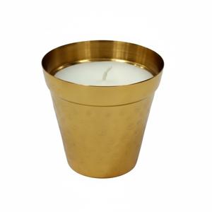 Support de bougie martelé en acier inoxydable argenté poli de qualité supérieure, récipient décoratif unique en métal pour bougies votives, décoration intérieure, Pâques - Product Image 5