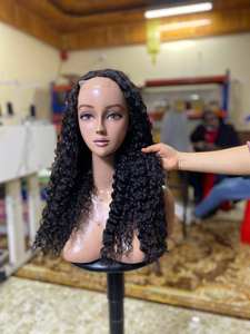 Perruques en cheveux humains frisés et crépus pour femmes noires en vente de gros, Perruque frisée en dentelle avec cheveux de bébé, Perruque vierge en dentelle frisée bouclée - Product Image 2