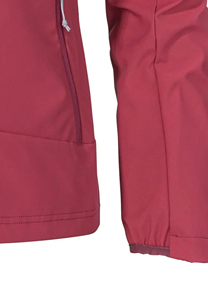 Chaqueta de exterior de alta calidad para mujer, color rosa oscuro, con cremallera completa, cuello alto, forro polar térmico, cortavientos, venta al por mayor. - Product Image 4