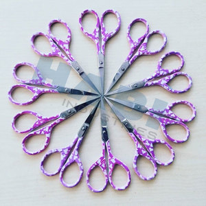 Ciseaux à cuticules professionnels de haute qualité en acier inoxydable, logo personnalisé, pour droitiers, mini lame droite, forme cœur, manucure - Product Image 4