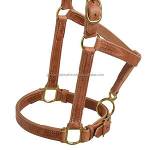 Brida de Cuero para Caballo de Diseño Personalizado, Cabestro Ecuestre de Carreras, Resistente, Doble Costura, Cuero Marrón - Product Image 3