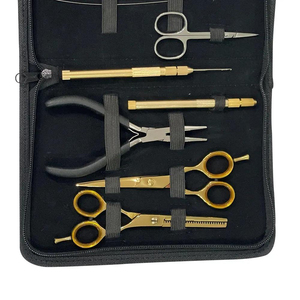 Kit de Inicio para Extensiones de Cabello Kaamir Instruments Premium Todo en Uno de Acero Inoxidable Ecológico con Aguja de Gancho y Enhebrador de Bucle - Product Image 6