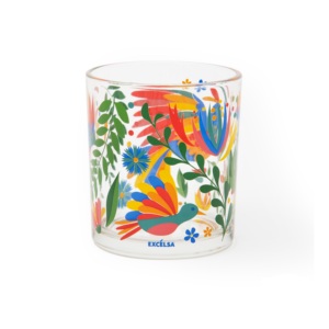 Ensemble de 6 verres Excelsa Mexican Flowers multicolores 7,5x7,5x8,5 cm - Product Image 1
