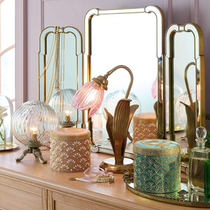 Organizador de Joyas de Terciopelo y Madera de Lujo, Personalizable en Color y Tamaño, con Cuentas Bordadas a Mano, Estilo Artístico y Original, WAC-2201 - Product Image 3