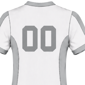 Camiseta de Rugby Blanca Gris Claro de Manga Corta con Cuello en V, Uniforme de Equipo Personalizado, Transpirable, para Entrenamiento Deportivo - Product Image 4