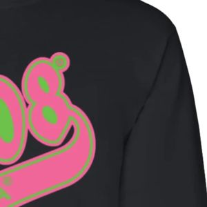 <b>Black</b> 1908 <b>Long</b> <b>Sleeve</b> Sweatshirt Crew Neck Pullover Printed Graphic Casual Women's Sportswear <b>Top</b> Ribbed Cuffs Everyday Fashion - Product Image 4