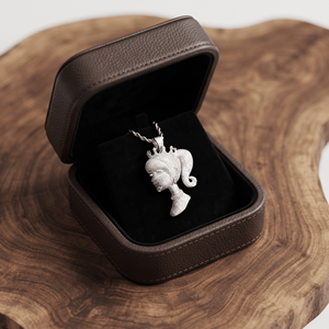 Pendentif Hip Hop personnalisé en argent 925 avec moissanite, tête de poupée, bijoux de luxe sur mesure pour hommes et femmes - Product Image 3