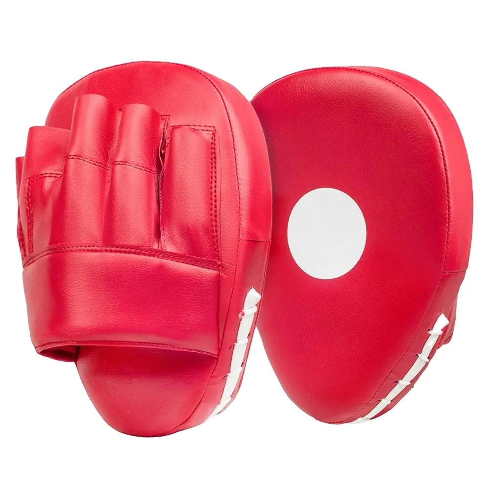 Almohadillas de cuero para entrenamiento de boxeo, manoplas de mano para entrenamiento de kárate, Muay Thai
