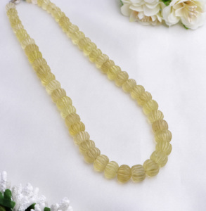 Perles de quartz citron, pierres précieuses naturelles, pierres précieuses pour la création de bijoux fins - Product Image 1