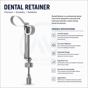 Instruments dentaires manuels de haute qualité, porte-matrices et anneaux en ivoire 8N, acier inoxydable 316L, certifiés CE Classe I, pour la restauration - Product Image 6