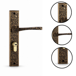 Poignée de porte design haut de gamme Vitis Aeterna |   Poignée à levier à motif antique pour porte principale et quincaillerie architecturale intérieure - Product Image 4
