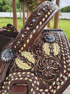 Silla de Montar Western de Cuero Genuino de Alta Calidad para Equitación y Reining a Precios Asequibles al por Mayor - Product Image 4