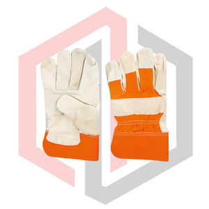 Gants de rigger en cuir croûte, texture grainée, résistants à la déchirure, respirants, sans silicone, sans poudre, stériles, personnalisables - Product Image 1