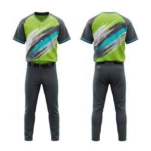 Wholesale <b>Custom</b> Baseball <b>Uniform</b> 2026 Lightweight Mesh Polyester Anti-Bacterial Quick Dry Digital Print V-neck <b>Custom</b> Logo Team - Product Image 2