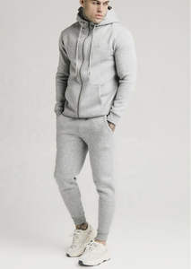 Survêtement de jogging respirant et confortable pour hommes, vente chaude, deux pièces, couleur unie, 100% coton, logo personnalisé OEM - Product Image 6