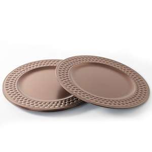 Plato de cobre martillado auténtico, grande, para servir, para restaurantes y hogares, de fabricante y proveedor indio. - Product Image 2