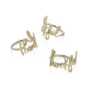 Anillo de Servilleta de Metal Elegante para Decoración de Mesa de Fiesta, Decoración de Bodas, Decoración de Banquetes y Decoración de Comedor - Product Image 5