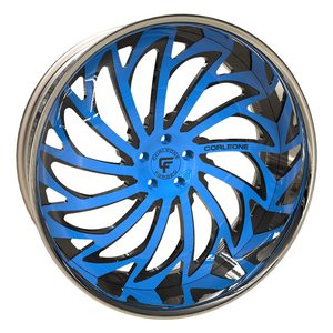 Jantes forgées sur mesure Corleone 23/24/26/28/30 pouces, 5 branches chromées, finition personnalisable pour 5, <span class=keywords><strong>6</strong></span> ou 8 trous - Product Image 3