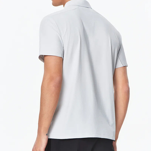 Lightweight Breathable Sports T shirts with Collar Custom Brand Label & <b>Tag</b> Three Button Half Sleeve Golf Tees Bulk Spandex Polo - Product Image 3